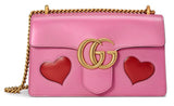 GG Marmont Medium Heart Shoulder Bag in Pink or Black - DESIGNER INSPIRED FASHIONS
