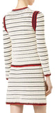 Classic Web-Trim Cardigan Sweater - DESIGNER INSPIRED FASHIONS