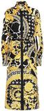 Baroque Silk Midi Dress | DESIGNER INSPIRED FASHIONS