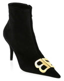 Point Toe Zip Booties