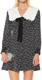 Marocain Printed Crepe Silk Dress