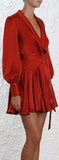 Wrap Mini Dress, Red