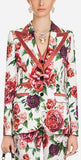 Floral Peony Print Blazer Cady Jacket