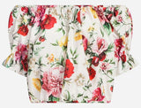 Floral Printed Off-Shoulder Top