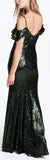 Off-the-Shoulder Sequined Gown