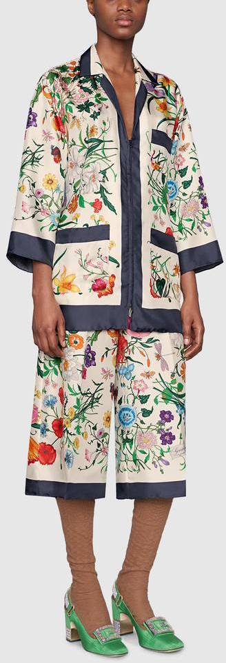Flora-Print Top and Pant Set
