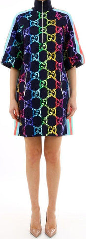 GG Jersey Sequined Dress | DESIGNER INSPIRED FASHIONS