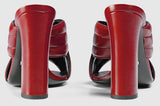 'Webby' Crossover Leather Sandals - ( Black, Green, Beige, Red, White ) - DESIGNER INSPIRED FASHIONS