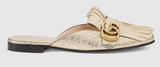 Marmont Metallic Laminate Leather Slipper