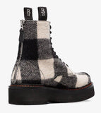 Tartan Canvas Ankle Boots