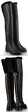 'Discovery' Flat Thigh Boot
