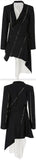 Deconstructed Slashed Jacket-Dress