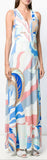 Printed Silk-Blend Maxi Dress