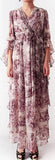 Jungle Print Ruffled Gown