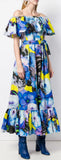 Ruffle Sleeveless Floral Dress