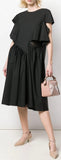 D̩cortiqu̩ Asymmetric Dress, Black