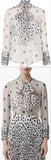 Dalmatian Print Silk Blouse | DESIGNER INSPIRED FASHIONS
