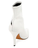 VLTN Logo Sock Booties, White