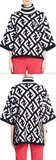 Logo Knit Poncho Sweater