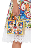 Multi Printed Dauphine Leather Handbag | DESIGNER INSPIRED FASHIONS