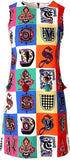 Letter-Printed Tassel Decorated Mini Dress