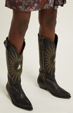 'Wish Star' Embroidered Leather Boots
