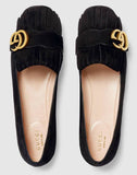 Suede Ballet Flat, Black