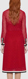 GG Macramé Long Sleeve Dress