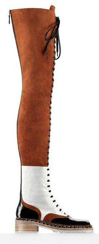 Tall Over-the-Knee Lace up Boots - DESIGNER INSPIRED FASHIONS