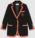 Viscose Jacket with Fox Crest | DESIGNER INSPIRED FASHIONS