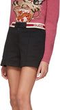 Black Web Logo Shorts