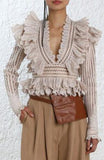 Unbridled Battenburg Bodice Top