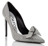 Embroidered Crystal Bow Pumps | DESIGNER INSPIRED FASHIONS