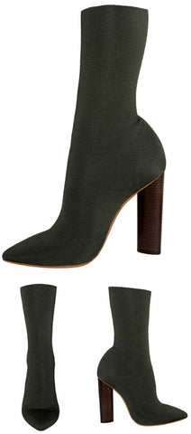 Low Knit Boots-Black - DESIGNER INSPIRED FASHIONS
