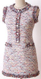 Frayed Mini Tweed Dress