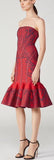 Abstract Geo Jacquard Mermaid Dress