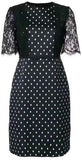 Spotted Lace Dress, Black