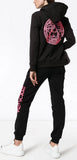 Logo Embroidered Zip-up Hoodie and Track-Pant Set | DESIGNER INSPIRED FASHIONS