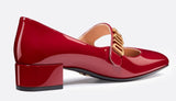 Baby-D Ballet Pump in Red Patent Calfskinrs