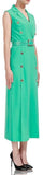 Belted Double-Breasted Vest-Dress