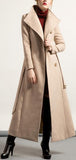 Long Wool Single-Breasted Coat