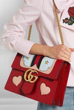 GG Marmont Leather Shoulder Bag Red - DESIGNER INSPIRED FASHIONS