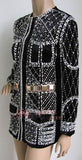 Embellished Black Velour Jacket - DESIGNER INSPIRED FASHIONS