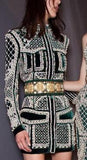 Embellished Black Velour Jacket - DESIGNER INSPIRED FASHIONS