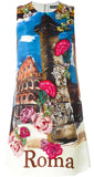 Embellished Roma Printed Shift Dress - DESIGNER INSPIRED FASHIONS