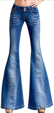 Embroidered Whisker Flared Jeans - DESIGNER INSPIRED FASHIONS