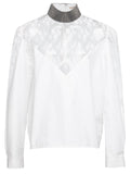Crystal-Neck Blouse