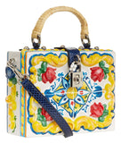 'Majolica' Padlock Top Handle Bag