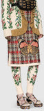 Multicolor Tweed Embroidered Skirt