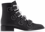 Black Studded Leather Boots - DESIGNER INSPIRED FASHIONS